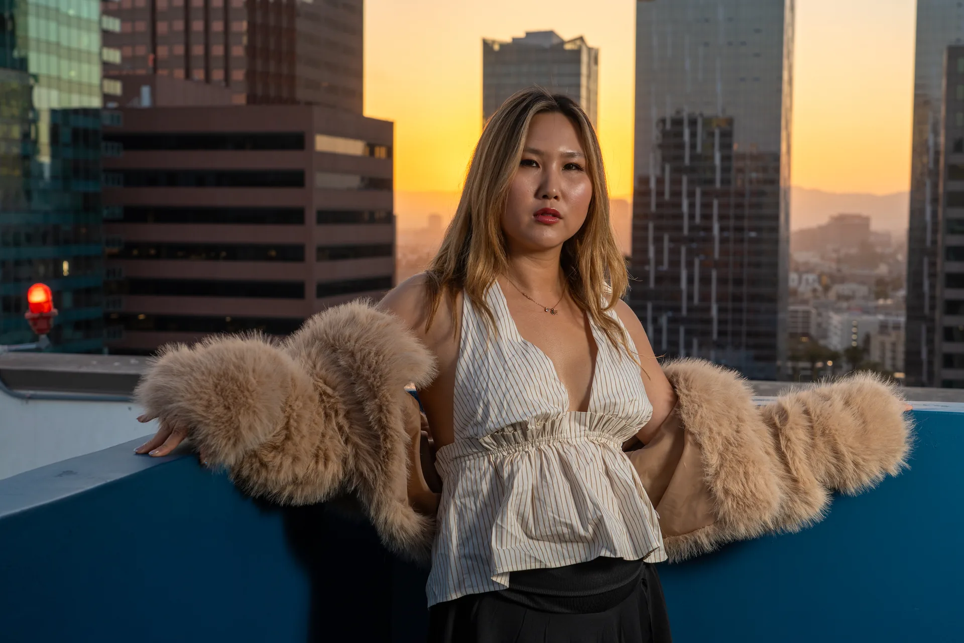 Editorial style portrait photographed on location in Los Angeles